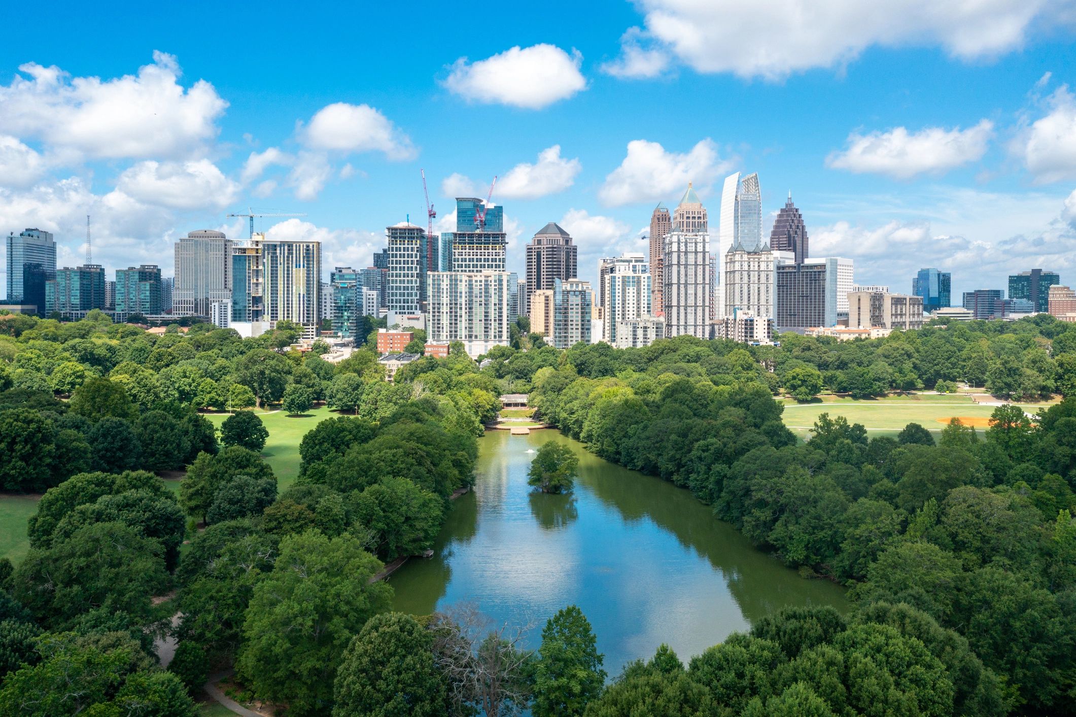 Aerial view of Atlanta Skyline
